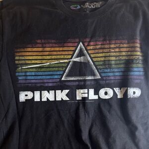 Liquid Blue Pink Floyd Prism Black Tee